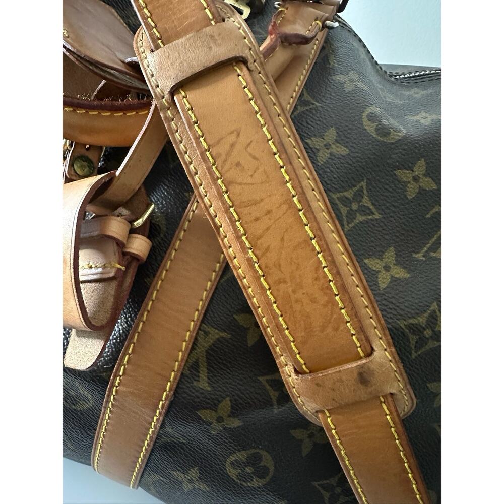 Louis Vuitton Keepall 55 Bandouliere Monogram Travel Bag Duffle Strap Bando - Picture 16 of 16